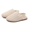 Spring Summer Girls Shoes Weaven Knitted Design Children Flat Shoes Kids Summer Sandals Princess Sweet Soft Fashion For Toddlers