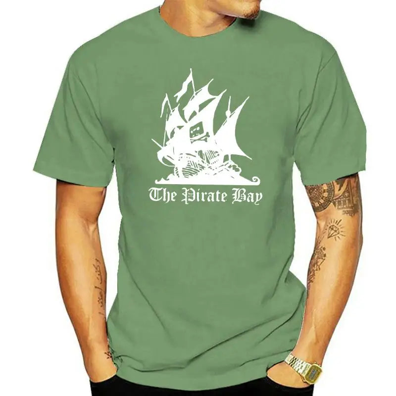 fashion mens t-shirt PIRATE BAY mininova TORRENT Demonoid napster Nerd T-Shirt SIZES S-5X MAN T-SHIRT