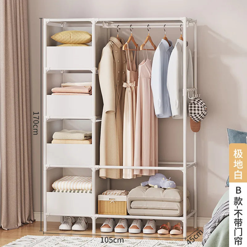 Simple Combination of Non-woven Wardrobe, Foldable Storage, Reinforcement, Rental Housing, Dormitory Wardrobe