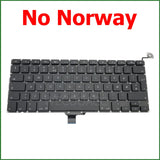 New Replacement Keyboard For Macbook Pro 13" A1278 Keyboard UK US RU DE PT CH SE HU NO DK KR Layout 2009 2010 2011 2012 Year