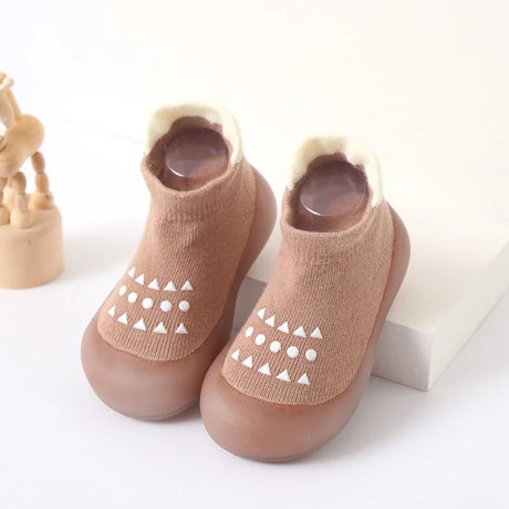 Baby Boy First Walkers Children Sock Shoes Non-slip Floor Socks Boy Girl Soft Rubber Sole Shoes Toddler Sock  Infant Booties