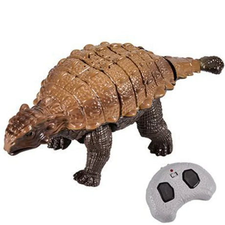 RC Dinosaur Kids Toy Remote Control Dinosaur With Light Electric Toy Radio-Controlled Animal Children Birthday Gift Ankylosaurus