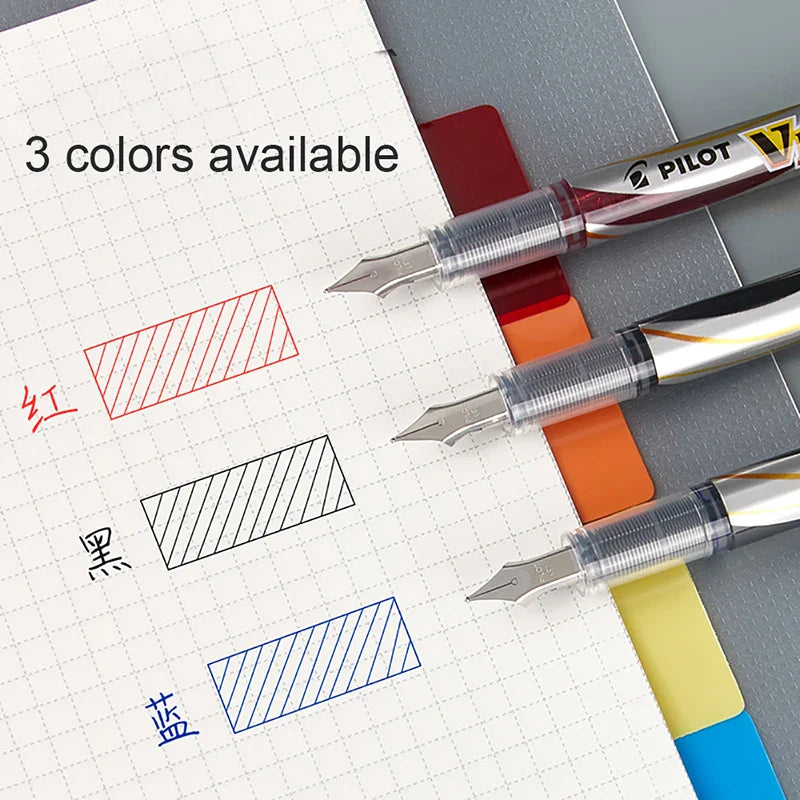 1pcs PILOT Fountain Pen SVP-20NS Disposable Straight Liquid Vpen F Nib Quick Dry Student Writing Calligraphy Practice Stationery