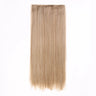 Synthetic Clip in Hair Extensions 6 Pcs/Set 16 Clips Long Straight Hairpieces Clip On Hair Extension for Women Blonde