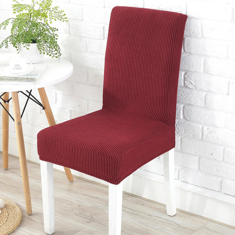 Dining chair Cover For Home Polar Fleece Fabric Chair Cover Stretch Slipcovers Seat Chair Covers Banquet Hotel Dining Room