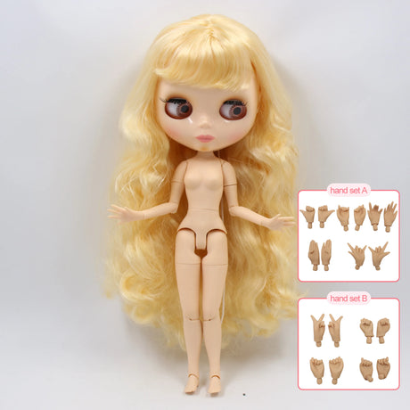 ICY DBS Blyth doll nude 30cm Customized 1/6 bjd with joint body hand sets AB as girl gift special price