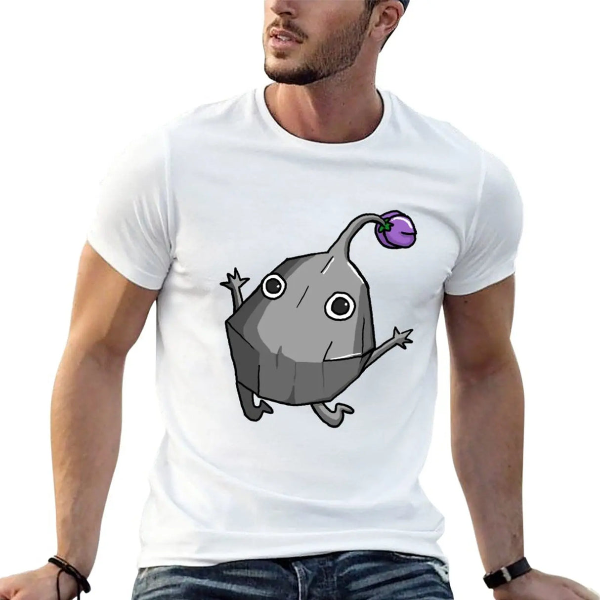 Rock Jumping Pikmin T-Shirt summer tops Blouse plain t shirts men