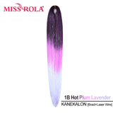 Miss Rola KANEKALON EZ Braid With Tinsel Wire DREAM OCEAN  New Color Synthetic Hair Extension Pre Stretched Twist Jumbo Braid