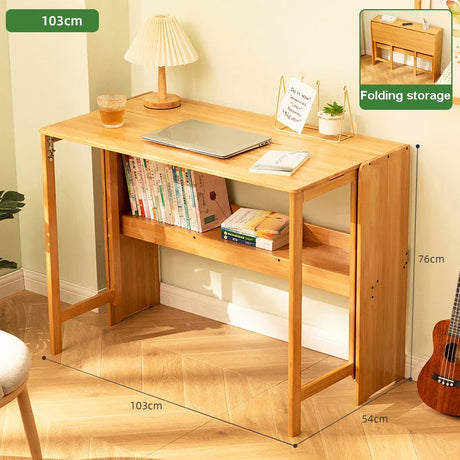 Folding Desk Computer Table Desk Student Household Small Desktop  Bedroom Bedside Writing Workbench