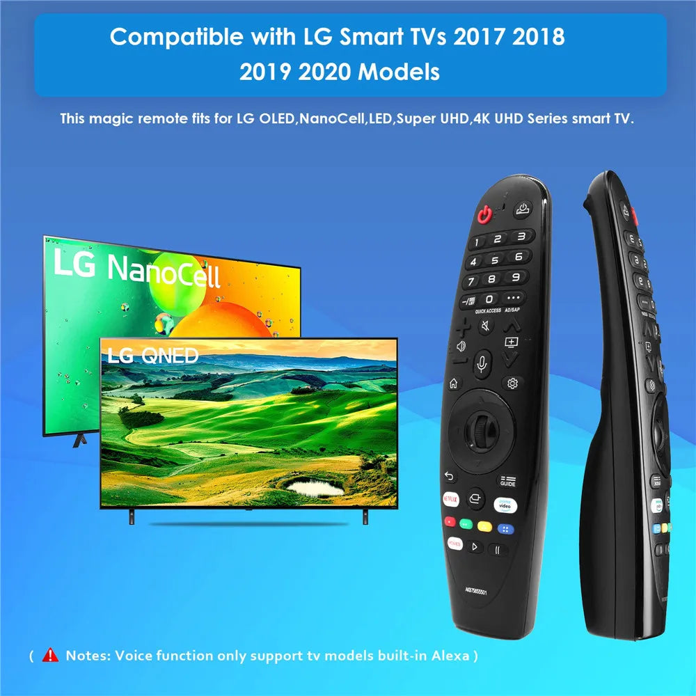 Voice Magic Remote Control AKB75855501 for LG Smart TV Replacement AN-MR20GA MR19BA MR18BA MR650A with Pointer Function