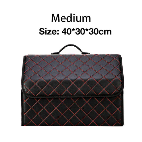 Folding Car Storage Box Large Capacity Auto Trunk Organizer Boxes Leather Waterproof Cars Stowing Tidying Multi-color Interior