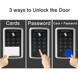 125KHz RFID Access Control Keypad EM Card Reader Door Access Control System Door Lock Opener Keyboard System Support 1000 Users