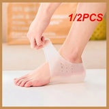 1/2PCS Silicone Breathable Heel Protector Foot Skin Care Protection Elastic Moisturizing Anti Cracking Easy To Clean Odorless