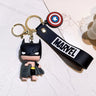 Marvel Keychain Silicone Bag Keyring For Women Disney Spider Man Key Holder Car Hanging Accessories Jewelry Gifts