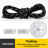 1Pair Round Elastic Rubber Bands Laces No Tie Shoelaces for Sneakers Adults Children Universal Aromatherapy Capsule Lock Strings