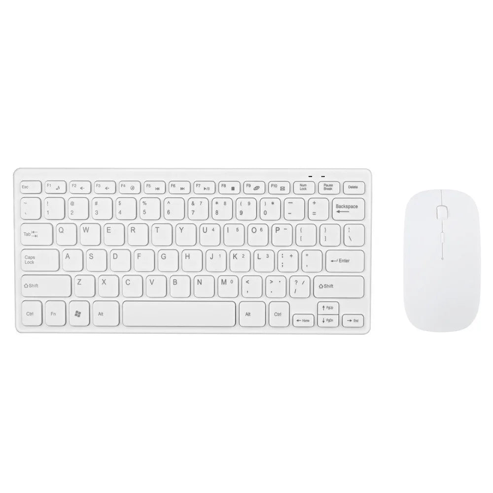 Mini 2.4G Wireless Keyboard and Mouse Kit Multimedia Spanish Russian Korean Silent Keyboard Mice Combo Set With Keyboard Covers