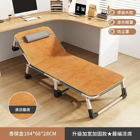 Household Minimalist Folding Beds for Bedroom Furniture Folding Bed for Sleeping Office Lunch Break Simple Bed Foldable Recliner