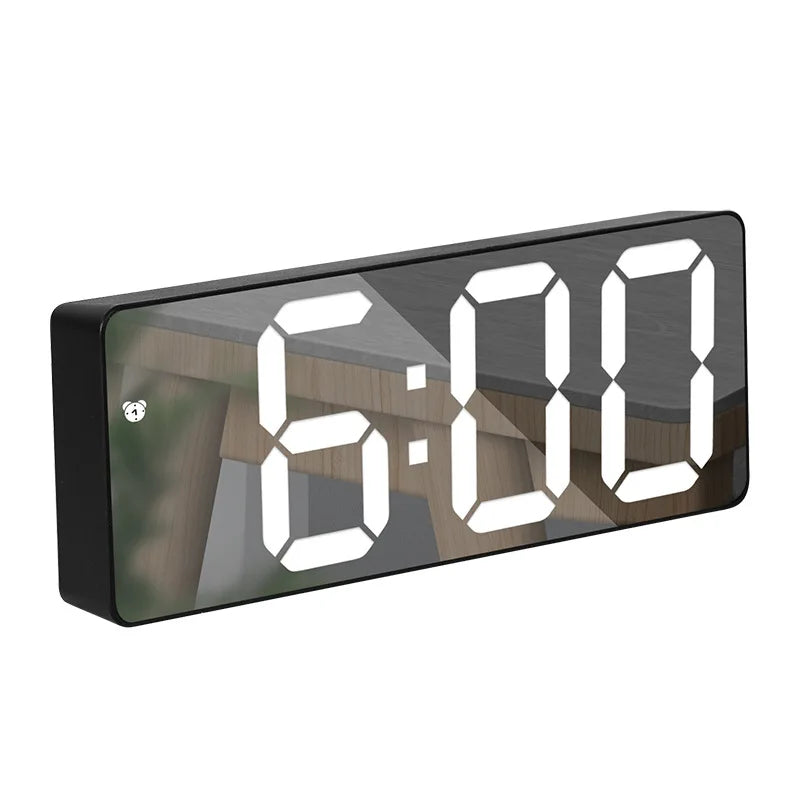 Snooze Function Digital Alarm Clock For Bedroom Bedside Led Square Single Face Desktop Digital Clock For Room