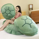 100cm Turtle Shell Plush Toy Childrens Sleeping Bag Stuffed Soft Tortoise Pillow Cushion Sale Creative Toys Christmas Gift