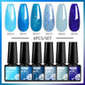 6Pcs Metallic Gel Nail Polish Set Mirror Metal Color Gel Polish Semi Permanent Varnish Soak Off UV LED Gel Nail Art Manicure