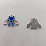 10pcs Enamel Pack Alloy Drops Animal Stitch Charm Pendant Necklace Keychain DIY Handmade Keychain Necklace Cute Earring charms