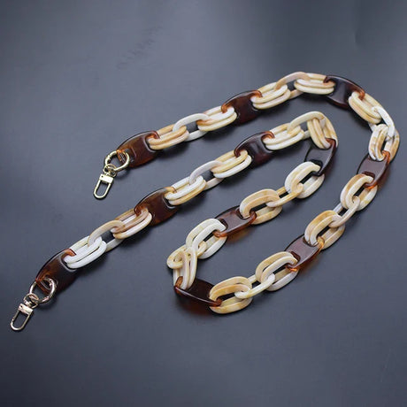 Multi-functional cross body women acrylic handbag strap bag decoration phone  chain alternative bag chain high quality