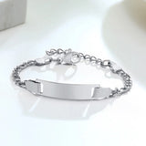 Personalize Baby Name Bracelets Non Allergy Stainless Steel Infant Baptism Bangle Jewelry Custom Boy Girl Family Love Gifts