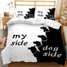 Couple/Lover White Black Luxury Bed Linen 2 People Double Bed Adult Single King Quilt Duvet Cover Queen Comforter Bedding Sets