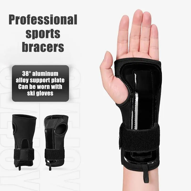 Kids Adults Roller Skating Snowboard Ski Wrist Guards Hand Support Brace Gloves Protective Gear Sports Safety Protector