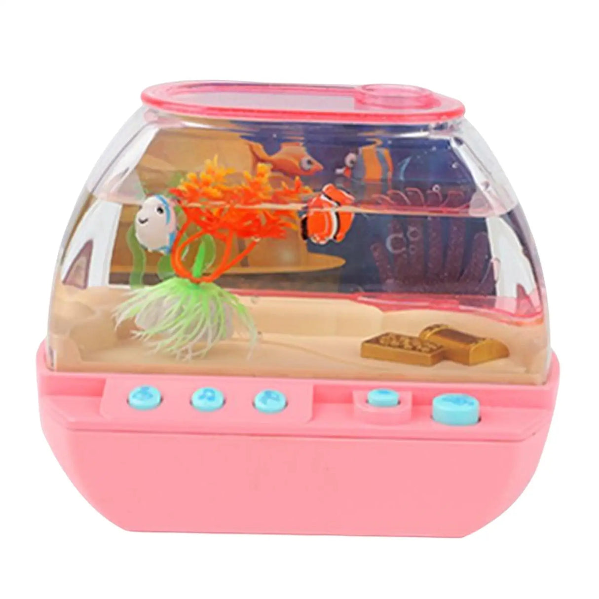 Aquarium  Tank Decoration ,Cartoon with Music with Moving  Mini