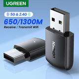 UGREEN Wifi Adapter AC650/AC1300 5G&2.4G WiFi USB Ethernet for PC Laptop Desktop Windows Linux WiFi Antenna Dongle Network Card