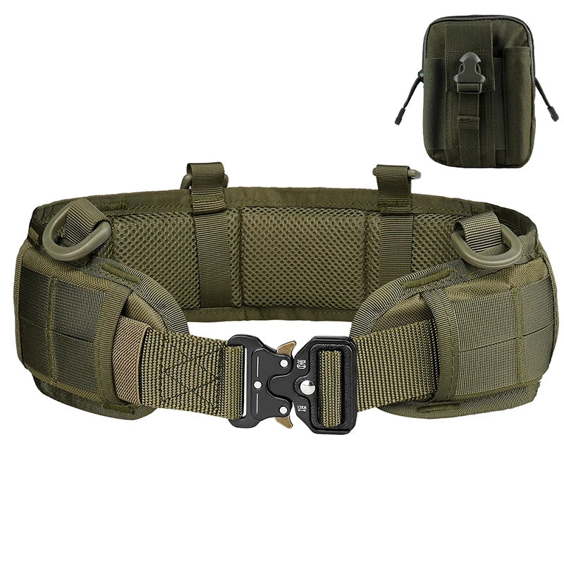 Men's Waist Belt Set Military Outdoor Hunting Tactical Multi-functional Combat Survival High Quality Marine Corps Style