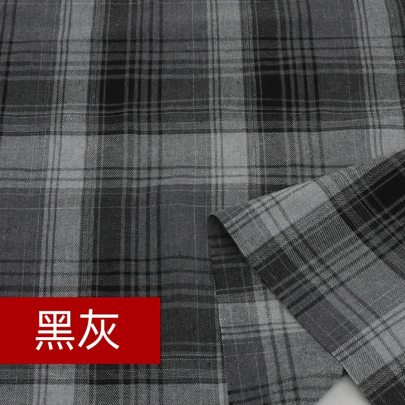 Yarn Dyed Soft Thickening Grinding Wool Plaid Fabric JK Clothing Shirt Skirt Jacket Pants Check Cloth DIY Apparel Sewing Fabrics