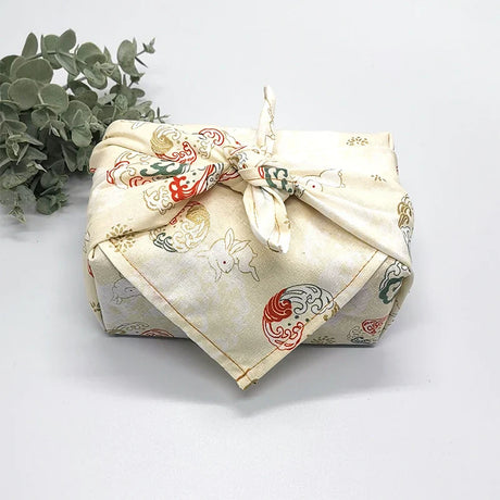 70x70/90x90cm Japanese Handkerchief Furoshiki Double Side Floral Print Bento Gift Wrapping Cloth Square Dust Cover Tablecloth