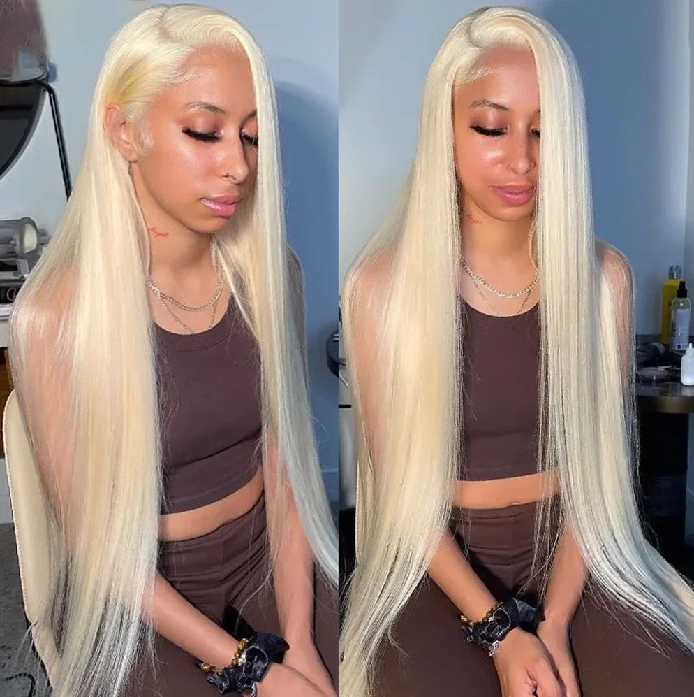 Wow Angel 613 HD Lace Frontal Wig 13X6 Full Lace Front Straight Wig Human Hair Wig Pre Plucked Natural Scalp For Woman Glueless