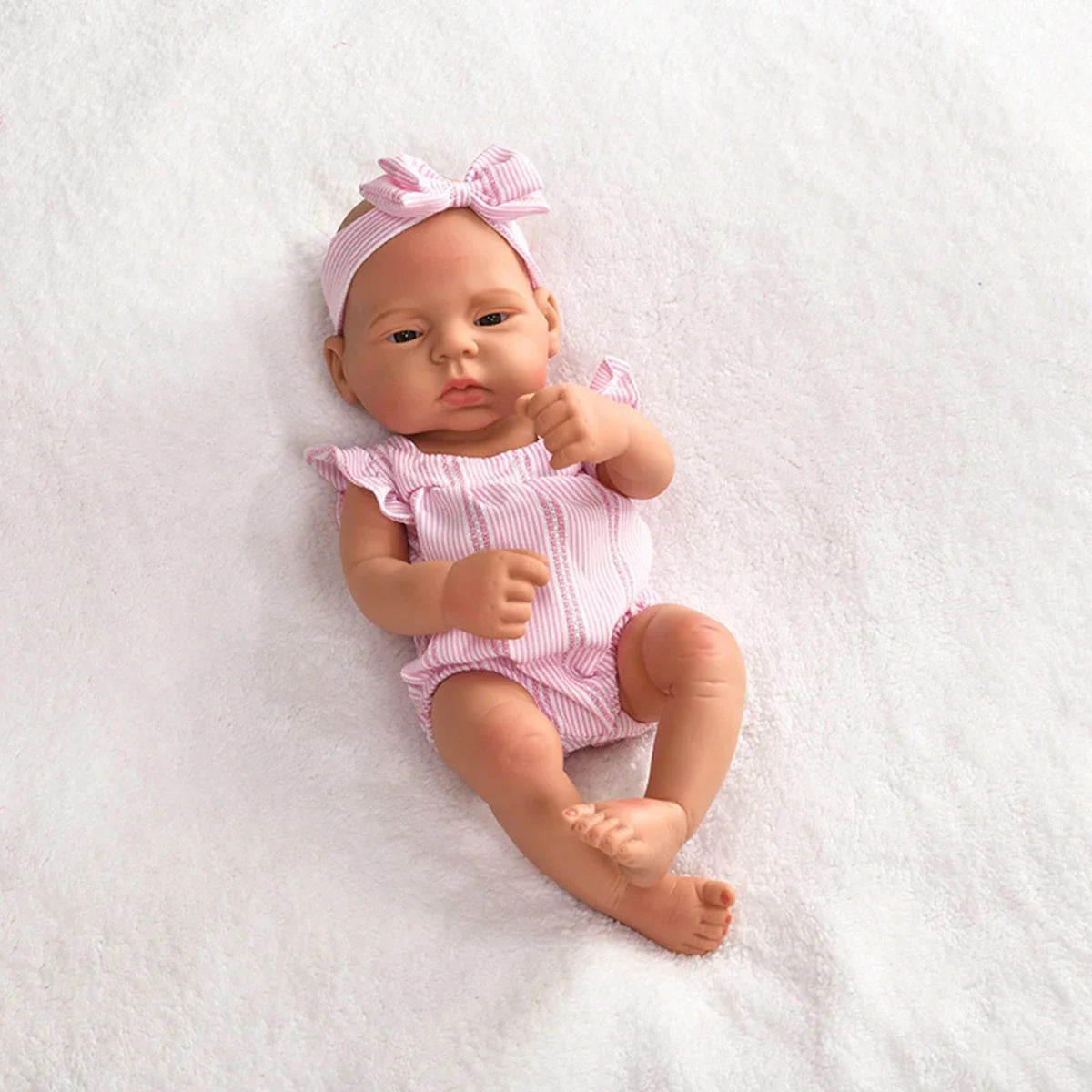 17inch 45cm Reborn Dolls Baby  Dolls Toys Girl Lifelike Reborn Dolls Full Body Silicone Girl Doll Bebe Doll Toys Christmas Gifts