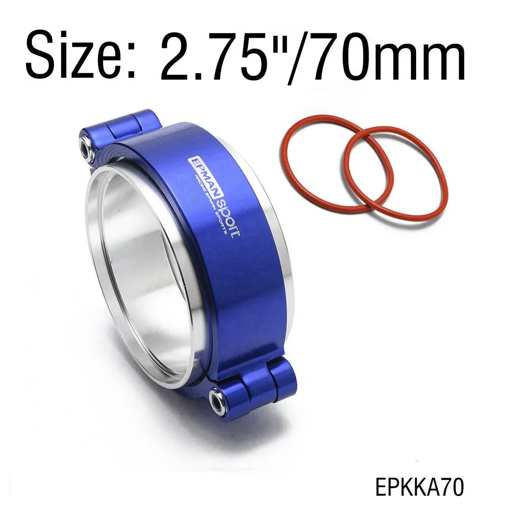 EPMAN HD Clamp System Assembly Exhaust V-band Clamp Anodized For 2.0",2.5",2.75",3.0" OD Turbo / Intercooler Pipe EPKKA