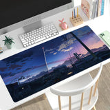 Mouse Pad Gaming Anime Street XL Computer HD New Mousepad XXL keyboard pad Natural Rubber Soft Office Accessories Mice Pad