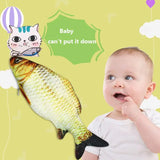 Baby Electric Plush Toy Simulation Animal Electric Swing Fish Pacify Toy Cat Pet Toy Gift