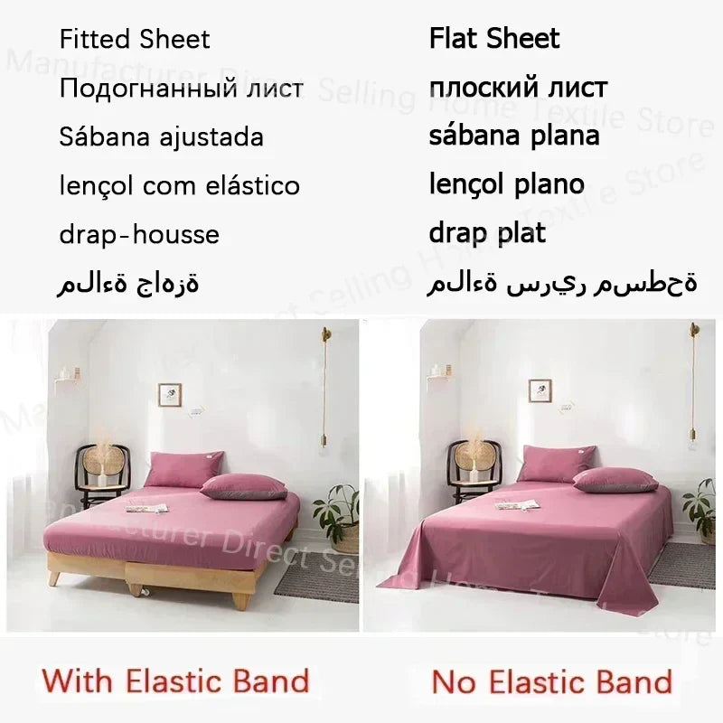 High-quality Home Pure Cotton Bedding Set 100% Cotton Skin-friendly Queen Duvet Cover Set with Sheets Comforter Cover Pillowcase