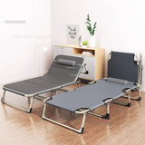 Folding Beds Portable Single Office Bed Sleeping Marching Bed Leisure Recliner Modern Home Furniture Outdoor Folding Bed C