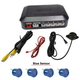 DC12V Video Parking 4 Sensors Car Reverse Backup Rear Buzzer Radar Monitor System, Support Display Image and Sound Alert