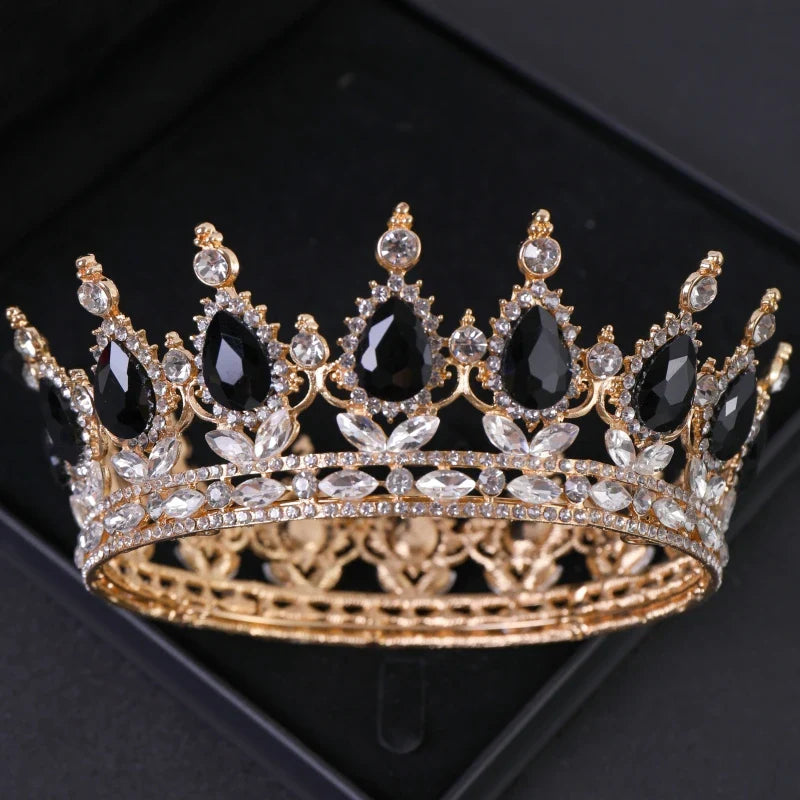 Luxury Crystal Crown Tiara For Women Bride Rhinestone Prom Diadem Tiaras And Crowns Bridal Wedding Hair Accessories Jewelry Crow