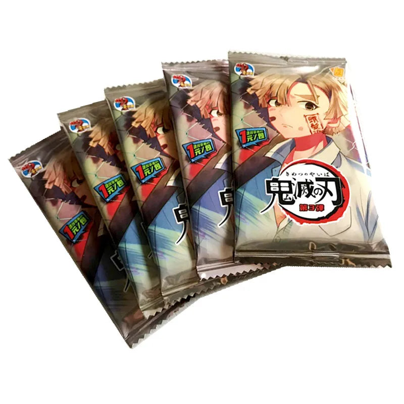 Original Demon Slayer Cards Nezuko Tanjiro Trading Card Game Flash Card Collection Toy Children's Gift