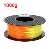 1.75mm PLA 3D Printer Filament Color Change with Temperature 31-45 Degrees Dark Green to Red to Yellow 3D Printing Material