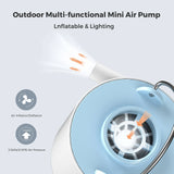 FLEXTAILGEAR Tiny Pump X Portable Air Pump Camping Equip Outdoor Gadgets Rechargeable for Hiking/Float/Lighting