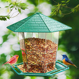 Bird Food Feeder  Durable Large Capacity Sturdy  Outdoor Hanging Wild Bird Feeder Garden Supplies