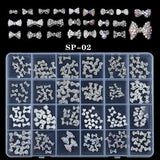 2800pcs Luxury Shiny Diamond Nail Art Rhinestones Crystal Decorations Set AB Glass 1pcs Pick Up Pen In Grids Box 21 Shape