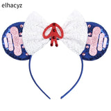 10Pcs/Lot New Colors Mouse Ears Headband Women Festival Party Cosplay Hairband Girls Gift Kids DIY Hair Accessories Wholesale