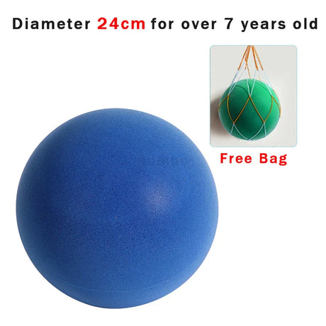 Mute Bouncing Ball 24cm Indoor Silent Basketball Size 7 Outdoor Foam Toys Baby Silent Bounce Football 18cm Children Sports Balls